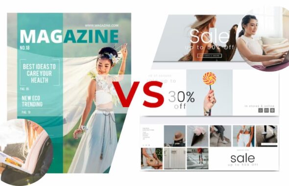 free magazin vs.Web ads