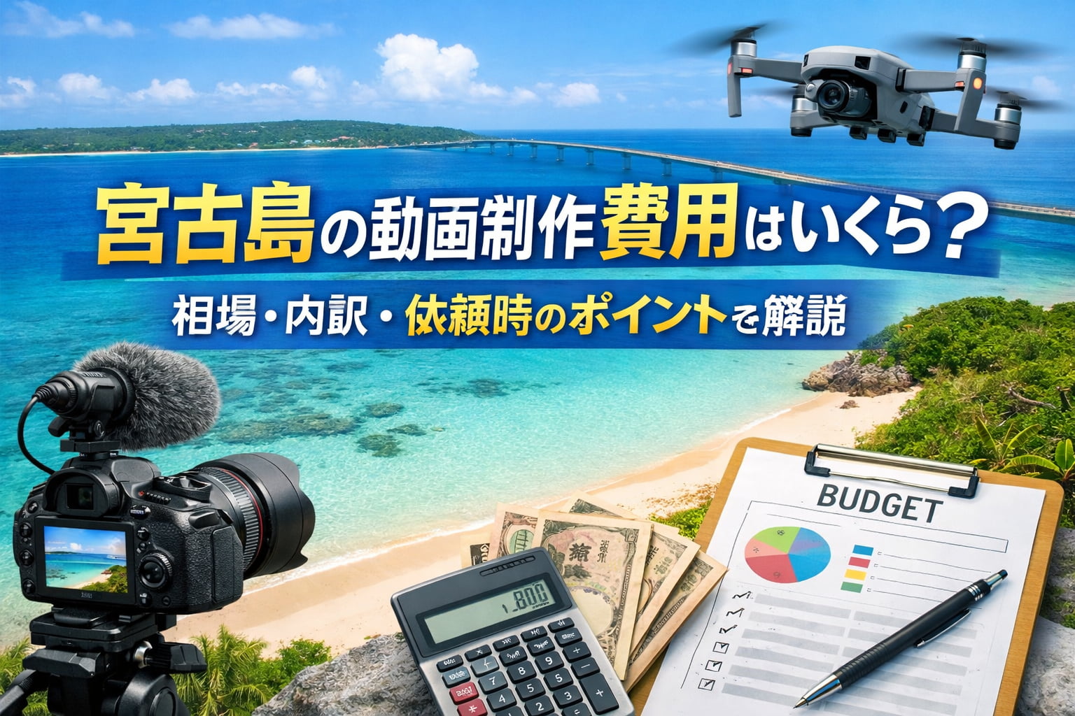 宮古島の動画制作費用はいくら？